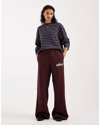 Nike - Varsity Joggingbroek Met Wijde Pijpen - Lyst