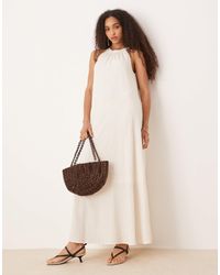 Aware - Textured Halter Maxi Dress - Lyst