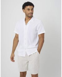 Brave Soul - Textured Revere Collar Short Sleeve Shirt - Lyst