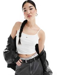 Tommy Hilfiger - Top Corto Básico De Tirantes De - Lyst