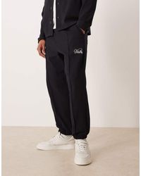 ASOS - Co-ord Tapered Jacquard jogger With Embroidery - Lyst
