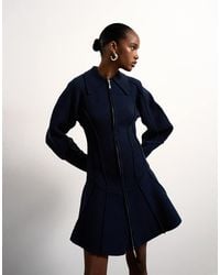 TOPSHOP - Tolu Coker X Knitted Ovoid Sleeve Structured Dress - Lyst
