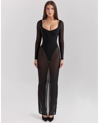 House Of Cb - Everly Maxi Dress With Bodysuit - Lyst