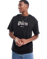 ADPT - Oversized Paris Print T-Shirt - Lyst