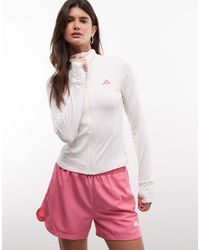 adidas Originals - Three Stripes Studios Zip Thru Top - Lyst