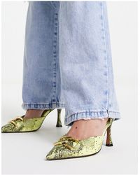 ASOS - Zapatos color lima con estampado - Lyst