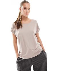 ONLY - Soft Round Neck T-shirt - Lyst