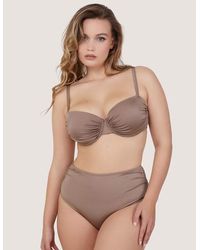 Wolf & Whistle - Fuller Bust Ruched Balconette Bikini Top - Lyst