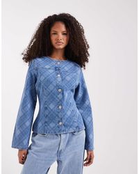 ASOS - Long Sleeve Denim Jacket - Lyst