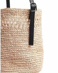 NA-KD - Natural Raffia Bucket Bag - Lyst