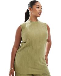 Vero Moda - Plisse Sleeveless Top Co-ord - Lyst