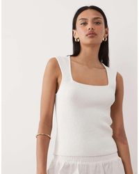 ASOS - Soft Square Textured Cami - Lyst