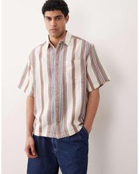 ASOS - Oversized Textured Stripe Shirt - Lyst