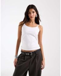 ASOS - Longline Double Layered Scoop Neck Cami - Lyst