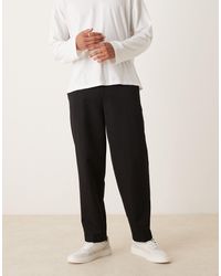 ASOS - Smart Oversized Tapered Pants With Front Pleat - Lyst