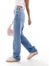 Vila - Kelly High Waisted Wide Leg Jean - Lyst