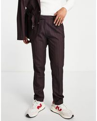 ASOS Slim Suit Pants - Red