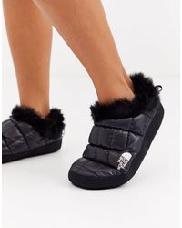 north face pink slippers