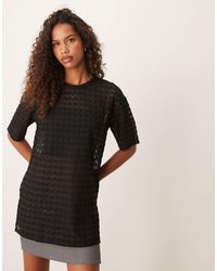 Jdy - – oversize-t-shirt aus spitze - Lyst