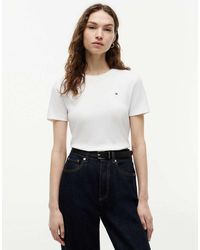 Tommy Hilfiger - Flag Embroidery Crew Neck Slim T-Shirt - Lyst