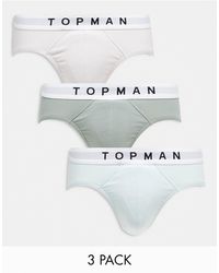 TOPMAN - – 3er-pack slips - Lyst