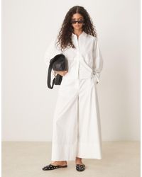 ASOS - Clean Wide Leg Culottes Co-ord - Lyst