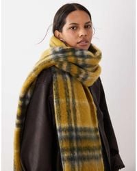 ASOS - Woven Scarf With Check Design - Lyst