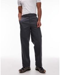 Dickies - Pantalones De Trabajo Gris Oscuro De Corte Suelto Holgado 247 De - Lyst