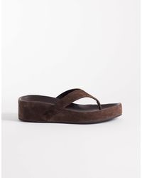 Tony Bianco - Blaire Real Suede Flip Flops - Lyst