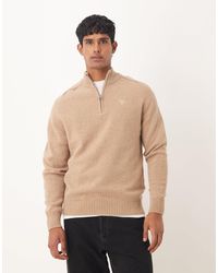 Barbour - Grangetown Half-zip Knitted Jumper - Lyst