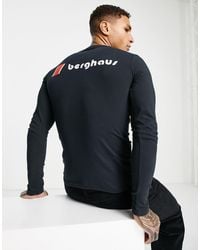 Berghaus - Dean Street Unisex Original Heritage Front And Back Logo Long Sleeve T-shirt - Lyst