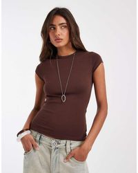 ASOS - Fitted Short Sleeve Baby Tee - Lyst