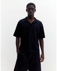 Pull&Bear - Short Sleeve Interlock Polo Shirt - Lyst