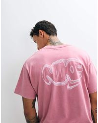 Nike - Street Large Bubble Logo Backprint Oversized T-shirt - Lyst