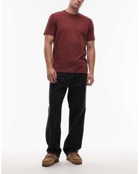Carhartt - Vaqueros Negros A Rayas De Corte Tapered Suelto Rylan De - Lyst