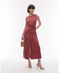 & Other Stories - Jersey Midaxi Dress With Drape Detail And Asymmetric Wrap Front - Lyst