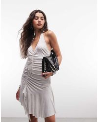 Monki - Asymmetric Jersey Mini Dress - Lyst