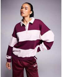 Kaiia - Felpa Stile Rugby Oversize - Lyst