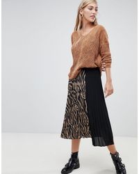 jupe leopard stradivarius