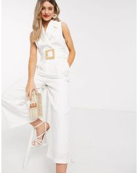 forever new white jumpsuit