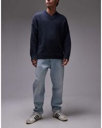 Tommy Hilfiger - Vaqueros Con Lavado Claro De Corte Tapered Holgado Isaac De -Azul - Lyst