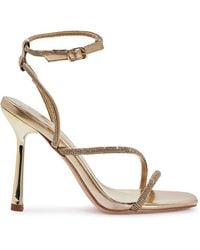 SEQWL - Open Toe High Stiletto Heel Sandals With Buckle Strap - Lyst