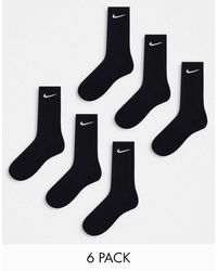 Nike - Training Everyday Cushioned 6 Pack Crew Sock - Lyst