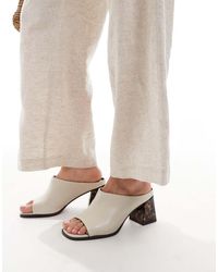 River Island - Block Heel Mule - Lyst