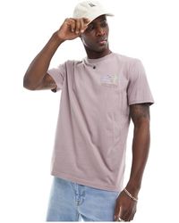 Hollister - T-shirt avec logo réalisé à la main - violet cendré - Lyst