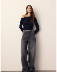 Stradivarius - Asymmetrical Ruched Top - Lyst