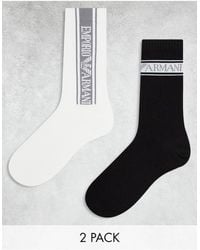 Emporio Armani - Bodywear 2-pack Sporty Socks - Lyst