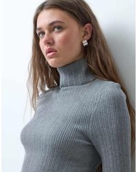 Collusion - Knitted Ribbed Roll Neck - Lyst