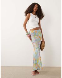 Never Fully Dressed - Dorris Satin Maxi Skirt - Lyst