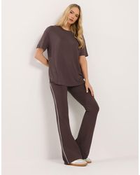Long Tall Sally - Striped Flare Leggings - Lyst